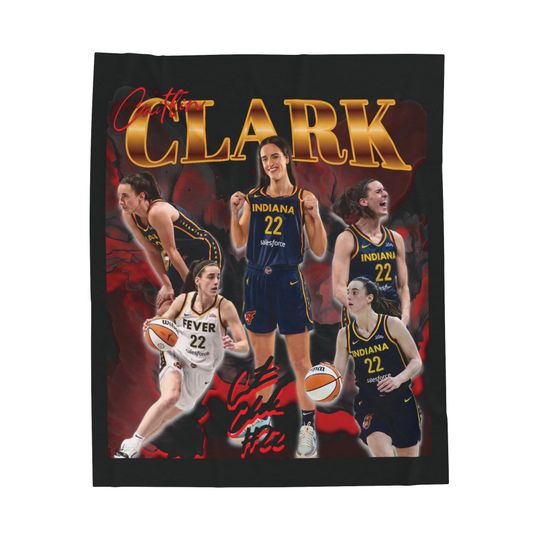 Caitlin Clark  Fleece Blanket, indiana fever, 90's graphic
