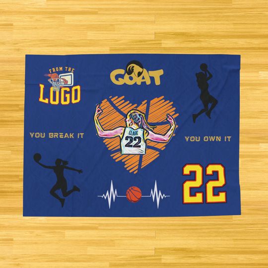 Caitlin Clark Blanket Caitlin Clark Merch Caitlin Clark Indiana Fever Merch 22 From The Logo Shirt WNBA Clark Fever Merchandise