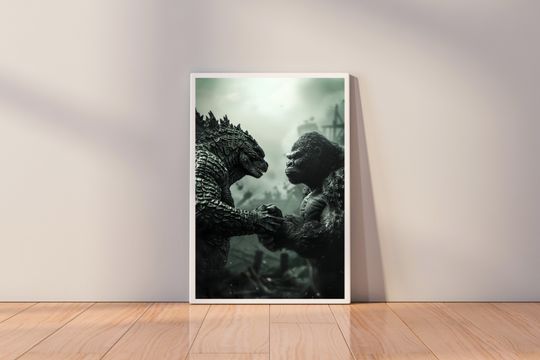 god zilla x Kong The New Empire Movie Poster, High Quality Poster Wall Art , Room Decor , god zilla x Kong Movie Poster Print for Gift