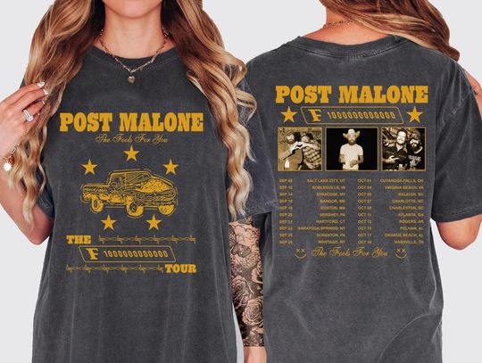 Post Malone Shirt, Post Malone The F-1 Trillion Album Comfort Colors Shirt, Post Malone 2024 Concert Shirt, Posty Tee, Posty Tour 2024 Shirt