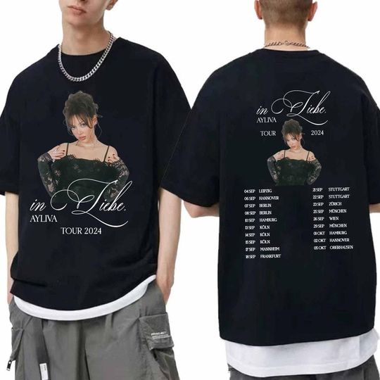 Discover Ayliva In Liebe Tour 2024 Shirt, Ayliva Fan Shirt, In Liebe 2024 Concert Shirt, Ayliva Fan Gift