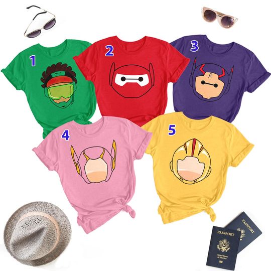 Discover Hero Family Matching Shirt, Hero Movies Family T-Shirt, Halloween Group Tee, Cartoon Characters Matching T-Shirt, Hero Costume Shirt