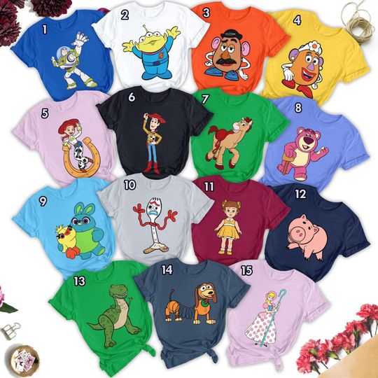 Toy Story Matching Shirt, Toy Story Character Movie Group Shirt, Buzz Lightyear Shirt, Toy Story Birthday Party Shirt, Family Trip Shirt