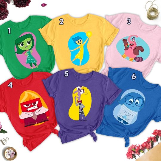 Funny Family Inside Theme Matching Shirt, Custom Family Vacation Tee, Halloween Party Outfit, Inside Comedy T-Shirt, Birthday Friend Gift