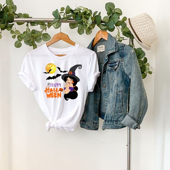 Halloween Jasmine Witch Shirt, Jasmine Halloween Shirt, Halloween Spooky, Jasmine Princess, Jasmine Princess Shirt
