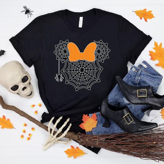 Halloween Fun with Minnie Shirt , Disney Halloween Shirt , Minnie Halloween Babysuit , Disney Toddler Tee , Cute & Spooky Family Shirt