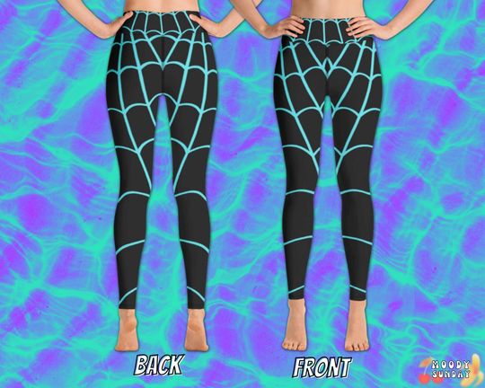Discover Womens Yoga Leggings SPIDER GWEN Spidergwen tights for adults, superhero costume, womens spider costume, Spider Gwen top for women, bottoms