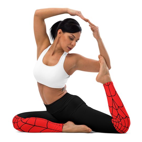 Discover SPIDER DUDE Women's Yoga Leggings, Parker tights for adults, superhero costume bottoms, ladies spider costume, Spider Web pant