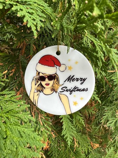 Discover Taylor - Merry Swiftmas Christmas Ornament/ Gift Idea/ Ornaments/ Decorations/ House Decor/ Merchandise/ Tree Farm
