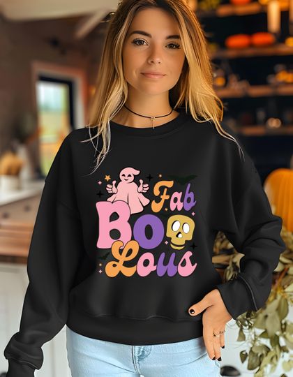 Discover Halloween Sweatshirt, Halloween Sweater, Funny Ghost Sweater