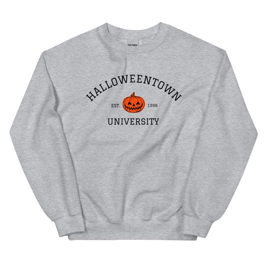 Discover Spooky Season Clothes, Halloweentown University Sweatshirt, Fall Crewneck Sweaters