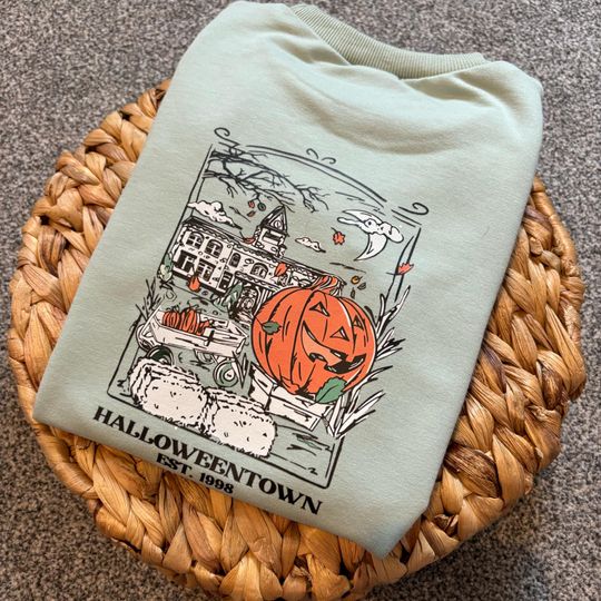Discover Halloween town University Pumpkin Kids Baby Sweatshirt, Autumn Sweatshirt