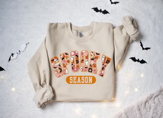 Discover Spooky Season Sweatshirt, Halloween Shirt, Spooky Halloween, Halloween Sweatshirt