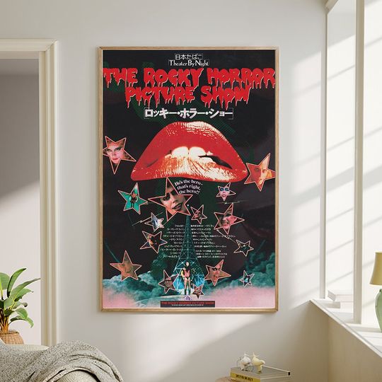 The Rocky Horror Picture Show | Movie Poster | High Quality Canvas Prints | Vintage Retro Art Print |  Wall Art | Home Decor