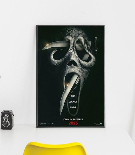 Scream 7 Movie Posters | Movie Prints | Home Decor | High Quality Canvas Material | Various Sizes | Wall Art | Poster Gifts
