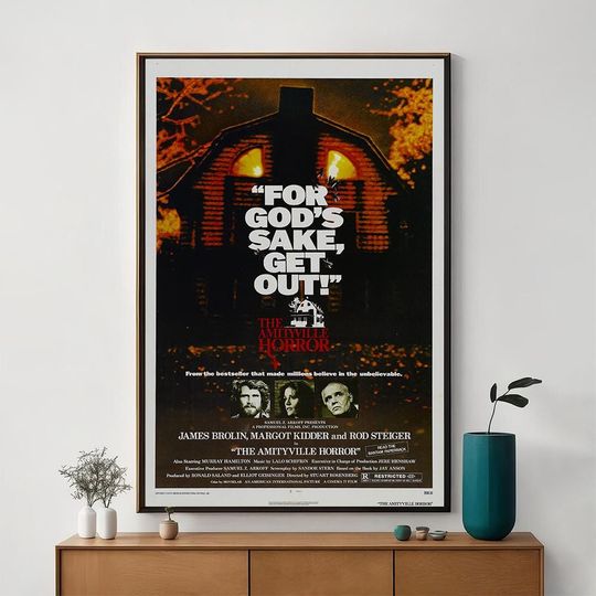Discover The Amityville Horror Movie Poster, Unique Cinema Art, Fine Canvas Art Print, Perfect Gift for Film Enthusiasts, Home Decor