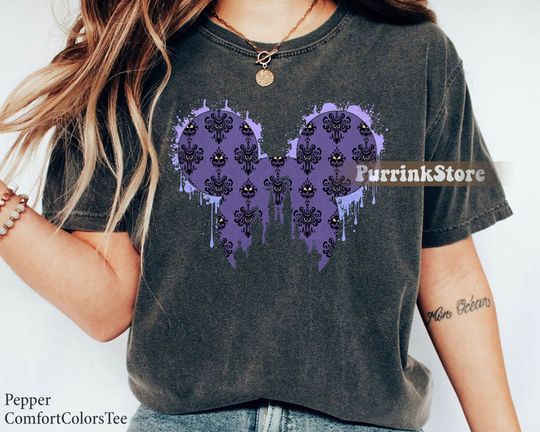 The Haunted Mansion Disney Castle Mickey Icon Shirt Hitchhiking Ghosts Halloween Matching Family Shirt Great Gift Ideas Men Women