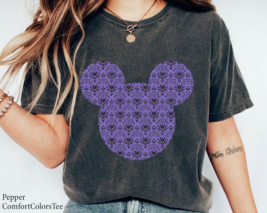 Discover The Haunted Mansion Mickey Shirt, Mickey Icon Shirt, Fall Season Tee, Halloween Shirt, Disney Spooky Great Gift Ideas Men Women