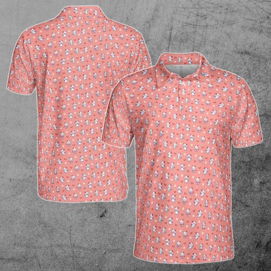 Discover Funny Cute Magnet Cat Cat Lover Gift Golf Men's Polo Shirt