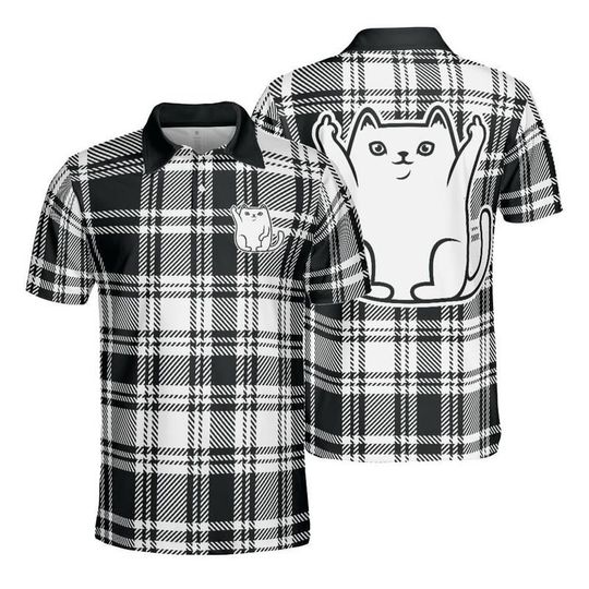 Discover Plaid Mad Cat Polo Shirt