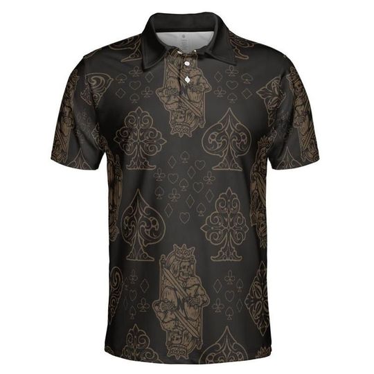 Discover Skeleton Cards Polo Shirt