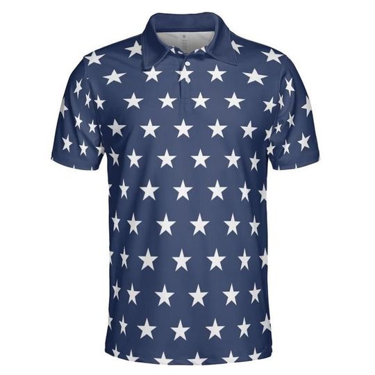 Discover White Stars Polo Shirt