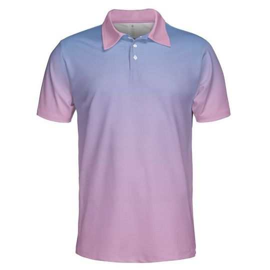 Pink Sunrise Polo Shirt