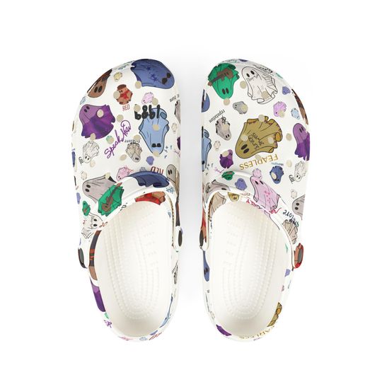 Discover swiftiee!! Women's & Youth Tay's Version Halloween Ghost The Spooky Eras Tour Foam Clogs in 6 Colors!