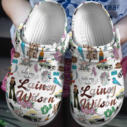 Discover Lainey Wilson Clogs Women, Hold My Halo Shoes, Lainey Fan Casual Shoes, Country Music Casual Shoes For Women, Music Lover Adult Shoes