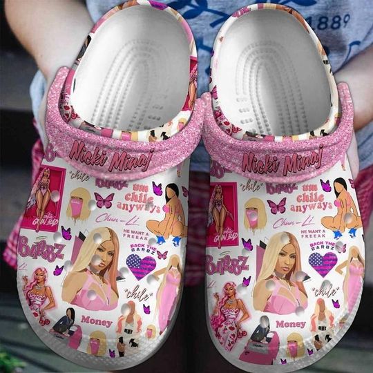 Nicki Minaj Clogs, Pink Friday 2 Tour Sandals, Gaga City Tour Shoes, Nicki Minaj Rapper Sandals, Halloween Gift