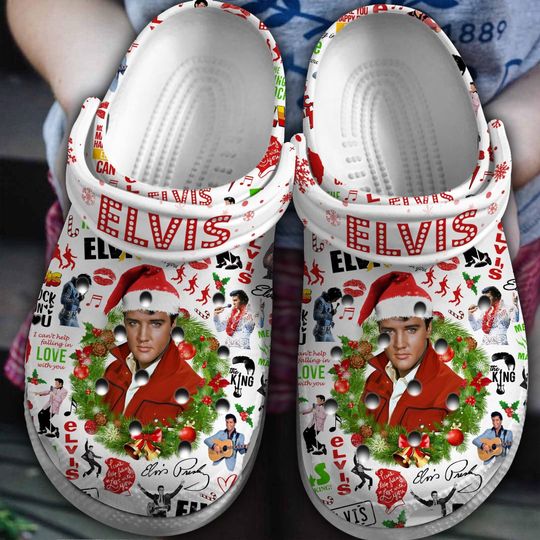 Elvis Presley Clogs, Rock Music Tour Sandals, Elvis Presley Lover, Elvis Fan Gift, Elvis 90s Men Sandals, Elvis 2024 Shoes