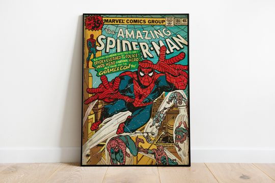 Spiderman Vintage Poster | Spiderman Poster | Spiderman Movie Poster | Spiderman Wall Art | Valentine's Day gift