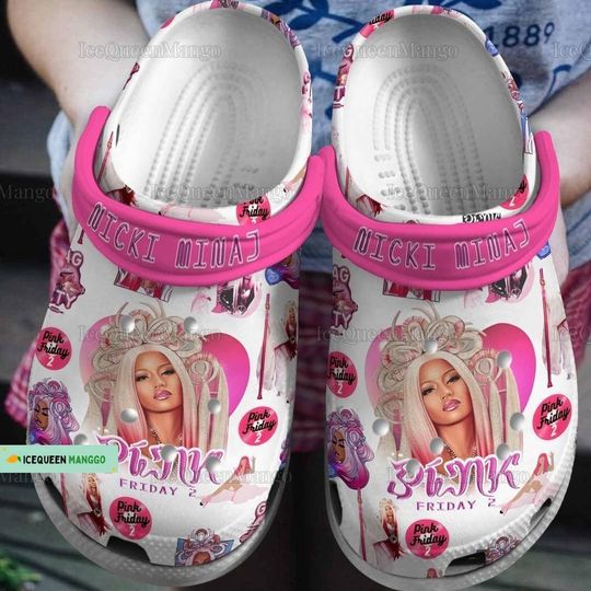 Nicki Minaj Clogs, Nicki Minaj Tour Sandals, Pink Friday 2 Women Shoes, Nicki Minaj Merch Sandals, Sunmer Shoes, Men Sandals