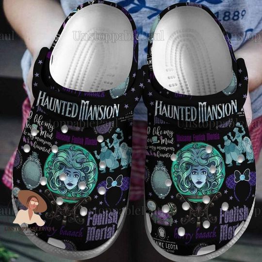 Halloween Haunted Mansion Shoes, Haunted Mansion Sandals, Horror Mansion Men Shoes, Hitchhiking Ghost Sandals, Magic Kingdom Gift