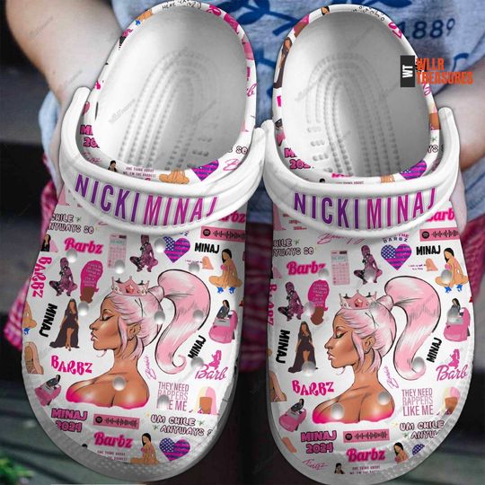 Nicki Minaj Shoes, Pink Friday 2 Casual Shoes, Nicki Minaj Rapper Sandals, Woman Rapper Summer Shoes, Nicki Tour Men Shoes