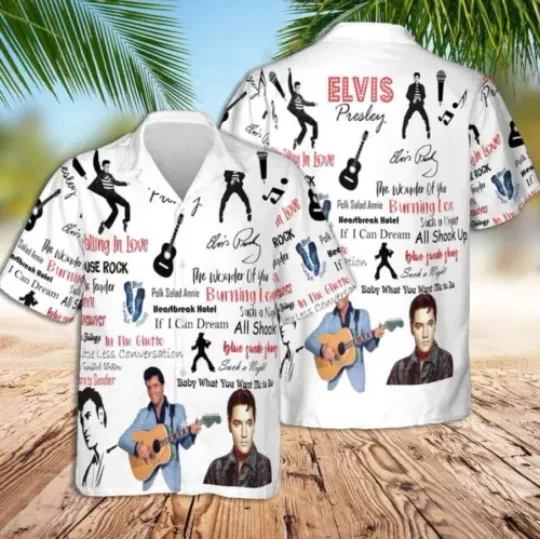 Discover Elvis Hawaiian Shirt 3D Elvis Presley The Wonder Of You Hawaiian Shirt Aop Shirt