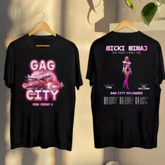 Nicki Minaj Pink Friday 2 Tour 2024 T-Shirt  Gag City Nicki Minaj Shirt  Nicki Minaj