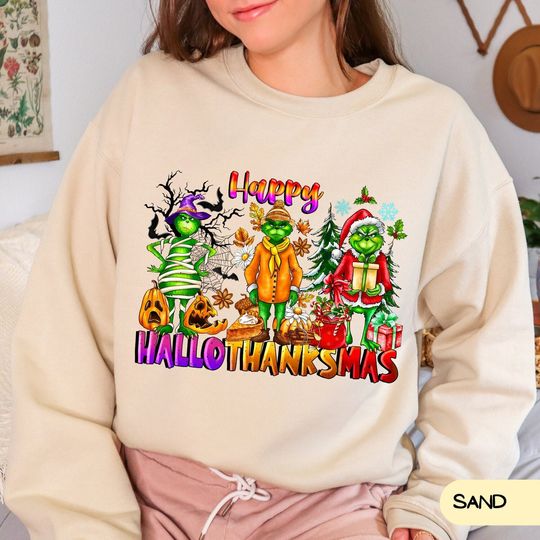 Discover Christmas Thanksgiving Griench Sweatshirt, Funny Shirt, Christmas Hoodie