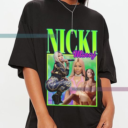 Discover T-SHIRT Nicki Rapper Singer Bootleg Homeage