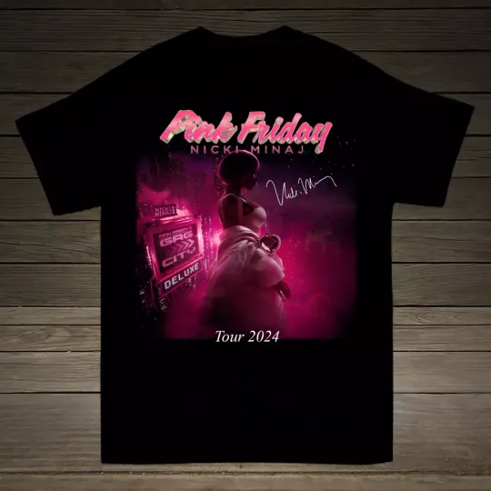 New Nicki Minaj Pink Friday Tour 2024 T-shirt Gift For Fan Unisex