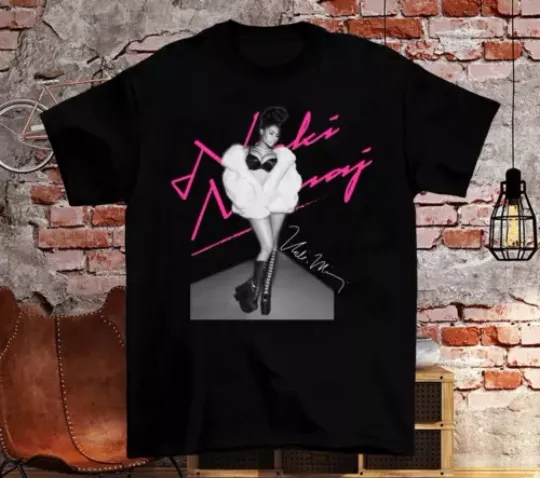 Nicki Minaj Short Sleeve Cotton Black All Size Unisex Shirt