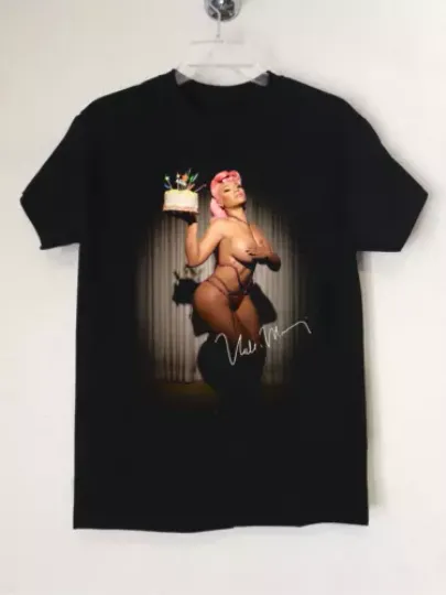 Discover Rare Nicki Minaj Hip Hop Cotton Black All Size Unisex T-Shirt