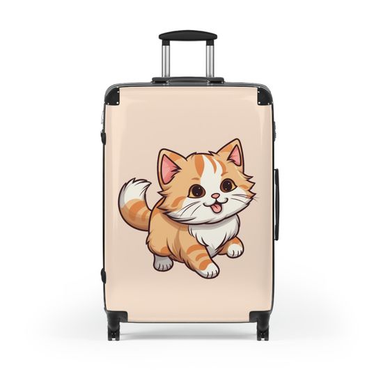 Discover Cat Suitcase, Cat Luggage, Travel Bag
