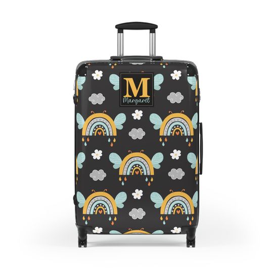 Discover Custom Rainbow Suitcase, Rainbow Luggage, Travel Bag