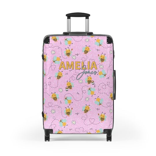 Discover Custom Bee Suitcase, Bee Luggage, Travel Bag