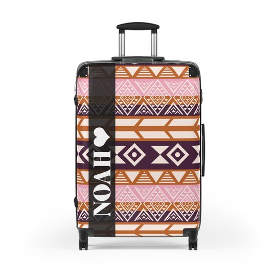 Custom Aztec Suitcase, Aztec Luggage, Travel Bag