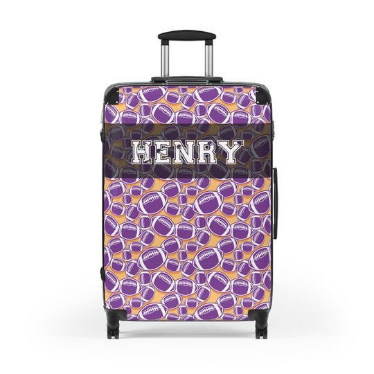 Discover Custom American Football Suitcase, American Football Luggage, Travel Bag