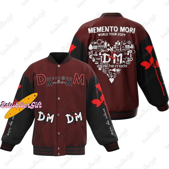 Discover Depeche Mode Baseball Jacket, Depeche Mode Jacket, Depeche Mode Gift, Gift For Fan, Dm Tour Baseball Jacket, Streetwear Jacket