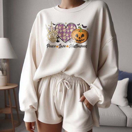 Discover Peace Love Halloween  , Cute Halloween Png, Halloween  , Funny Halloween