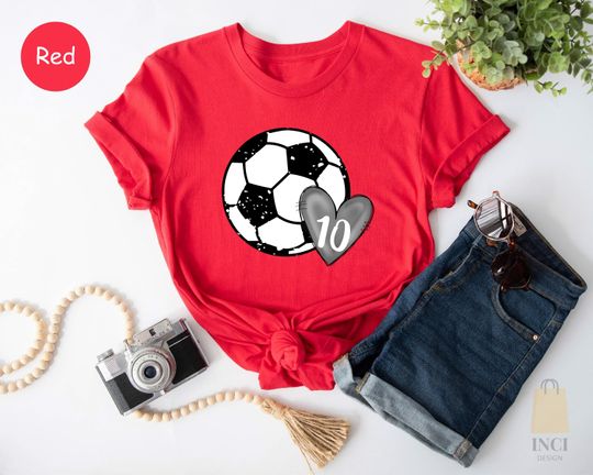 Discover Personalized Soccer Mom Shirt, Soccer Mom Personalized Number Shirt, Personalized Number Soccer Shirt, Custom Soccer Shirt, Cute Soccer Tee